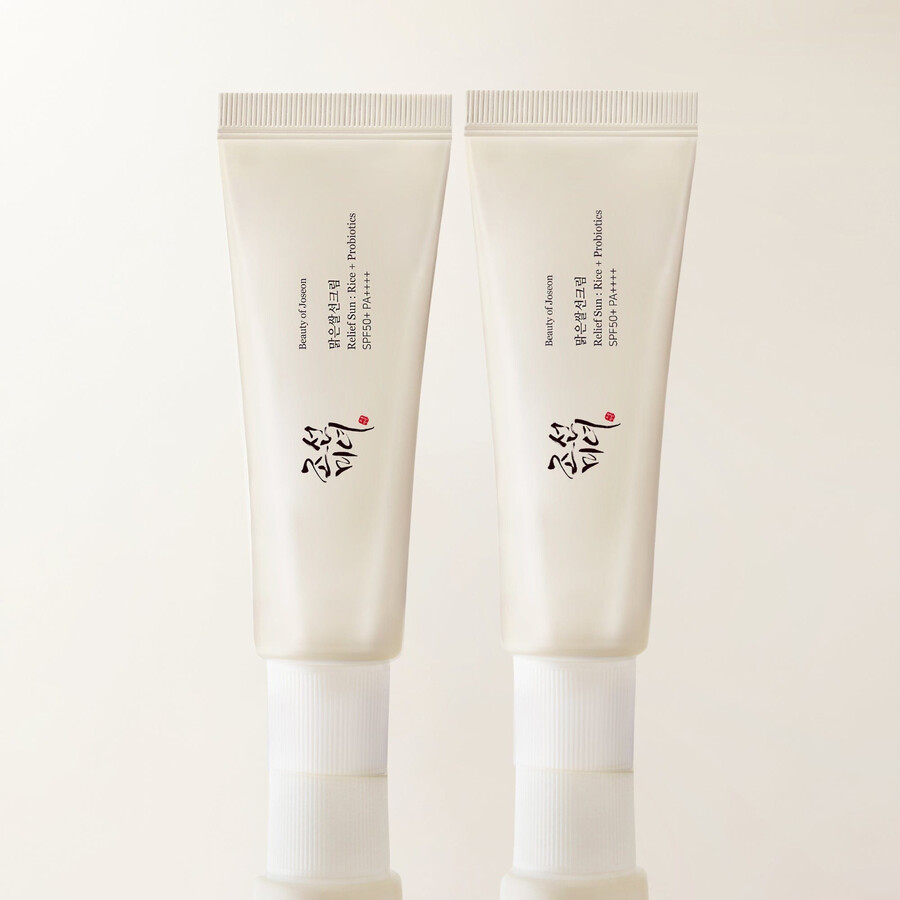 relief sun spf50 feuchtigkeitsspendende koreanische sonnencreme mit reis und probiotika
